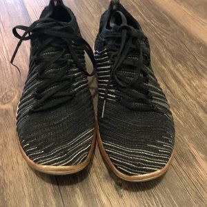 Nike free black/rose gold flyknit size 6